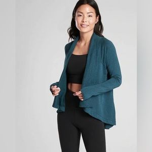 Athleta Nirvana Wear Two Ways Wrap - Deep Teal - Size S
